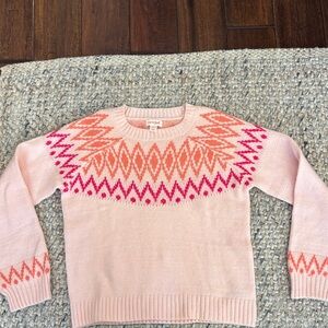 Cat & Jack Sweater with Pink and Orange Pattern